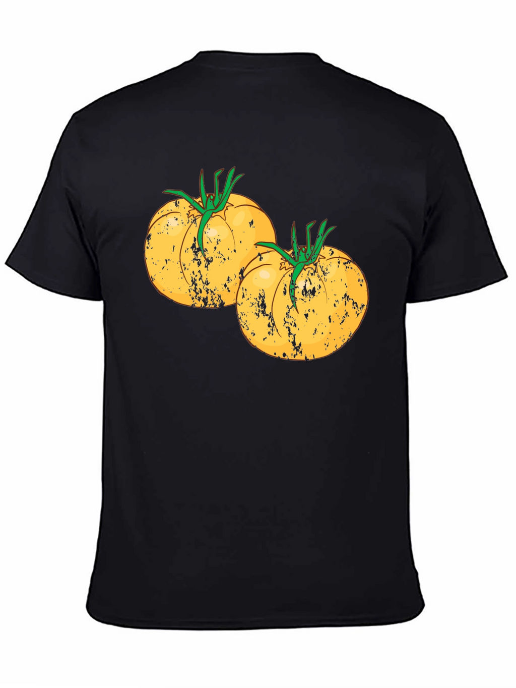 Tomato Graphic Tee - Black Cotton T-Shirt