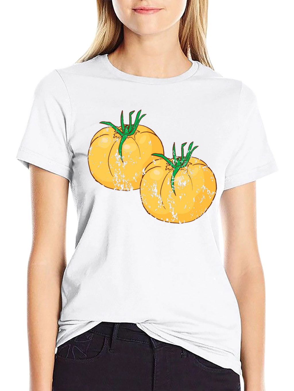Tomato Graphic Tee - Black Cotton T-Shirt