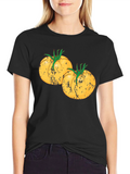 Tomato Graphic Tee - Black Cotton T-Shirt