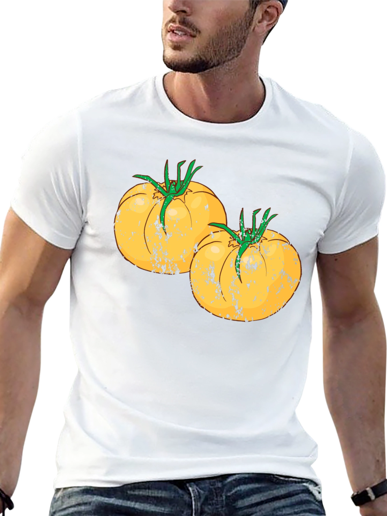 Tomato Graphic Tee - Black Cotton T-Shirt