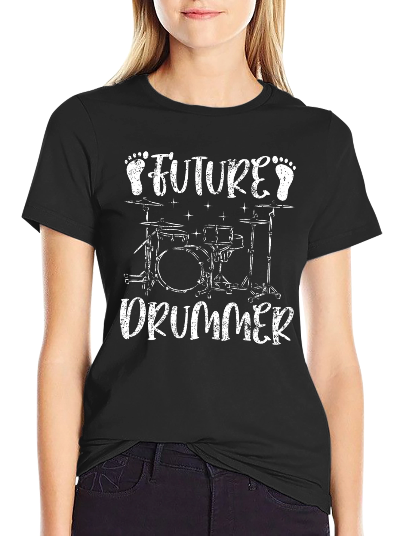 Future Drummer Black T-Shirt