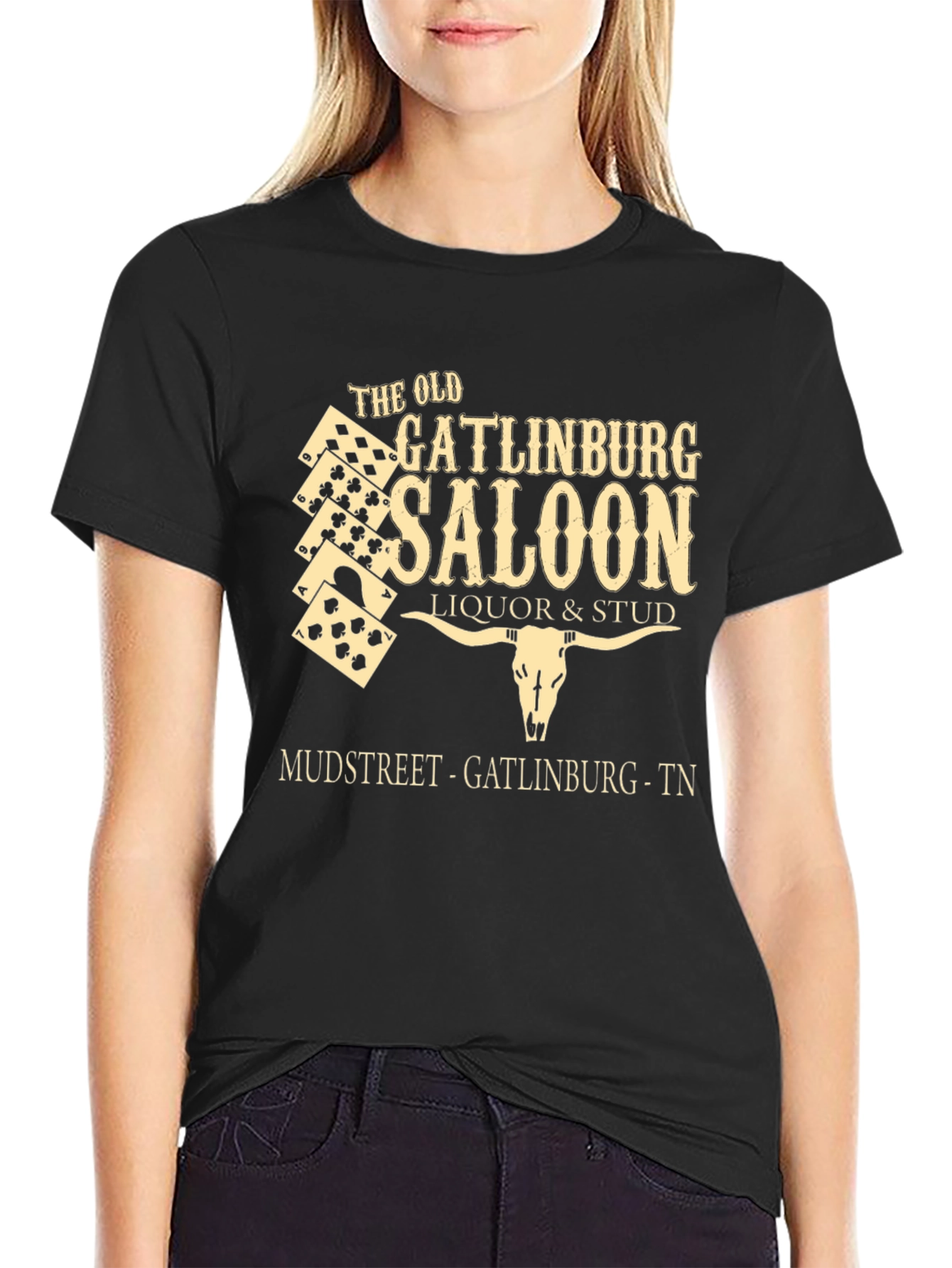 The Old Gatlinburg Saloon Black T-Shirt