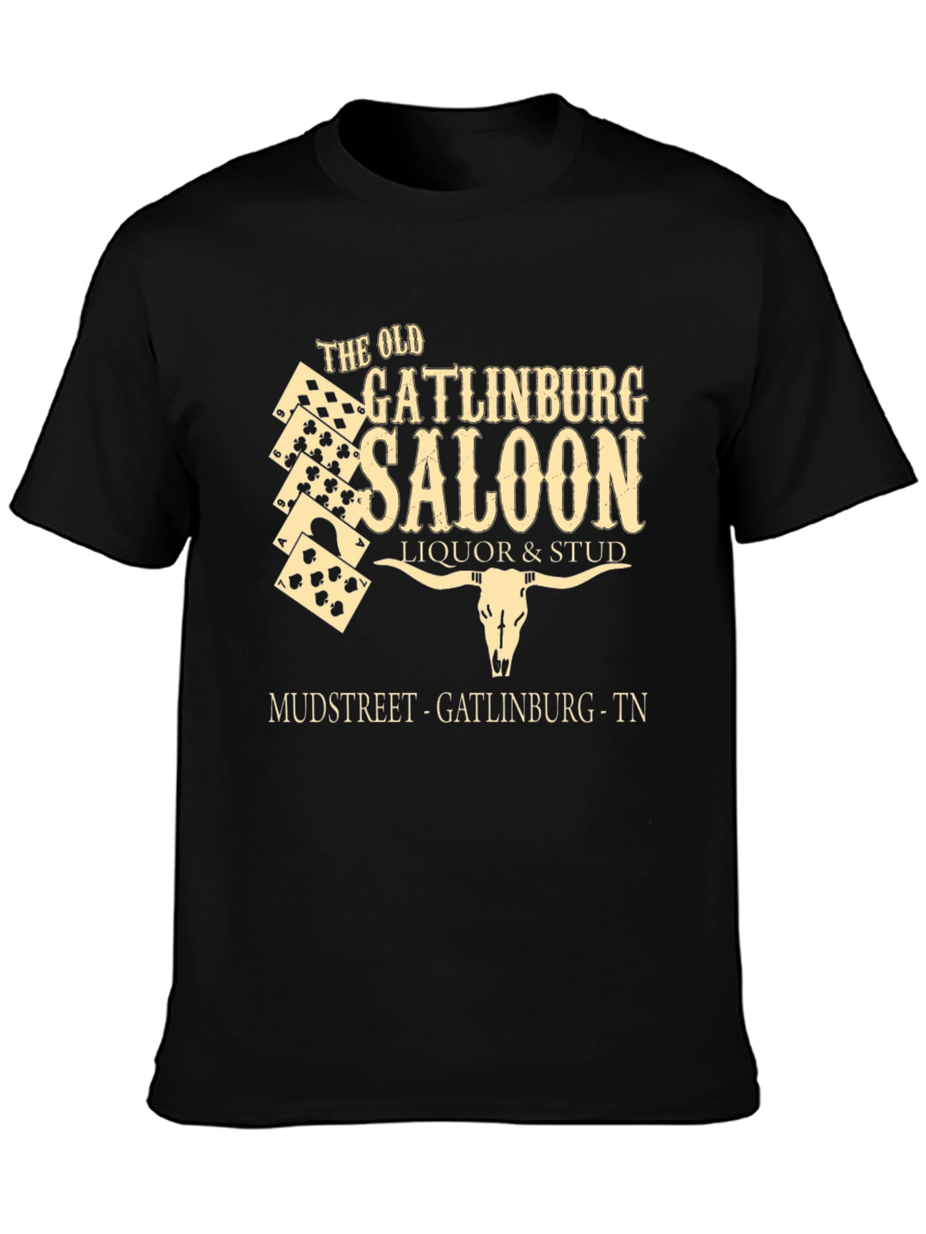 The Old Gatlinburg Saloon Black T-Shirt