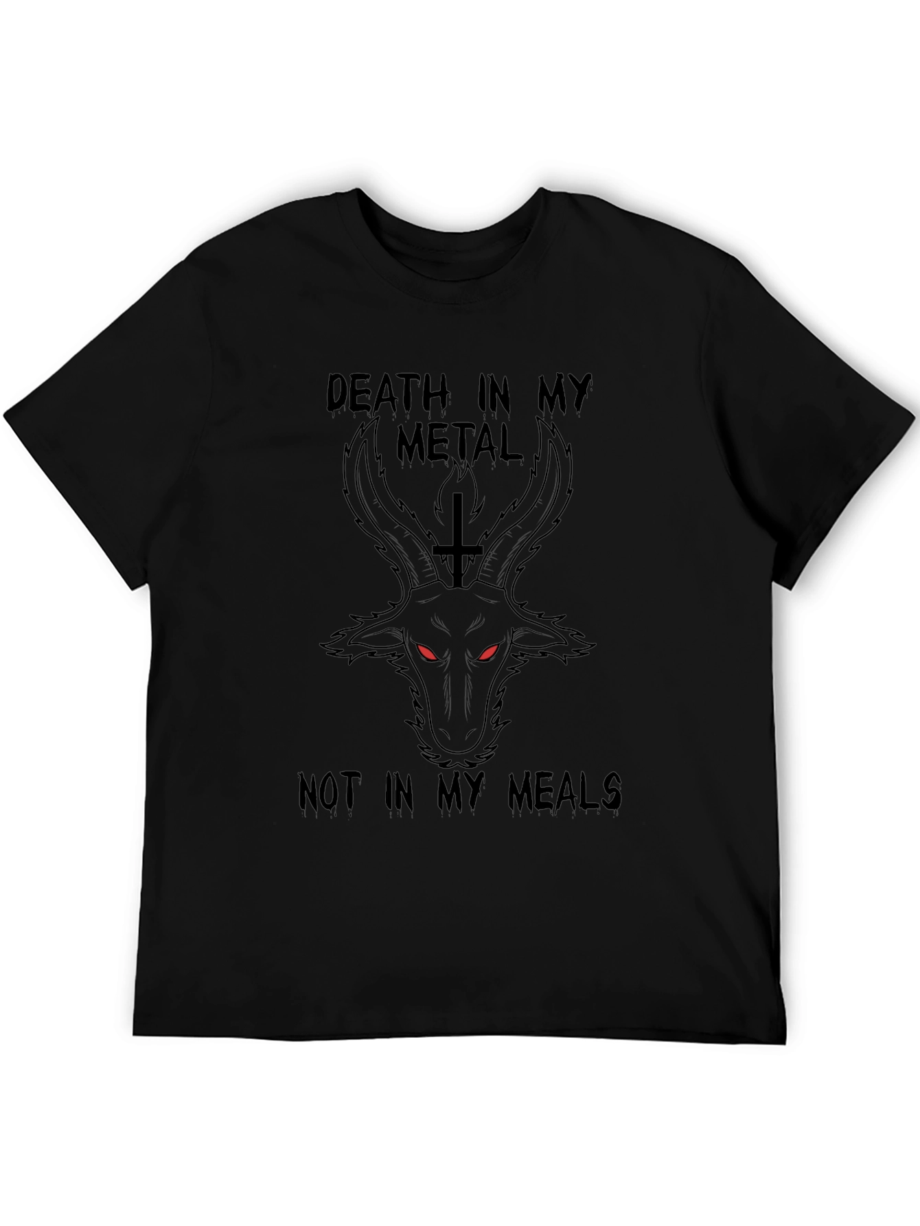 Death In My Metal Black Graphic T-Shirt