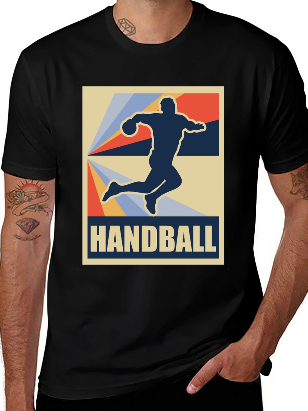 Handball Retro Graphic Tee - Sport Style