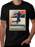 Handball Retro Graphic Tee - Sport Style
