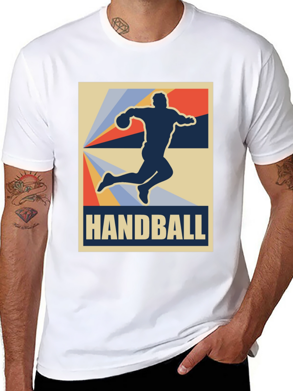 Handball Retro Graphic Tee - Sport Style
