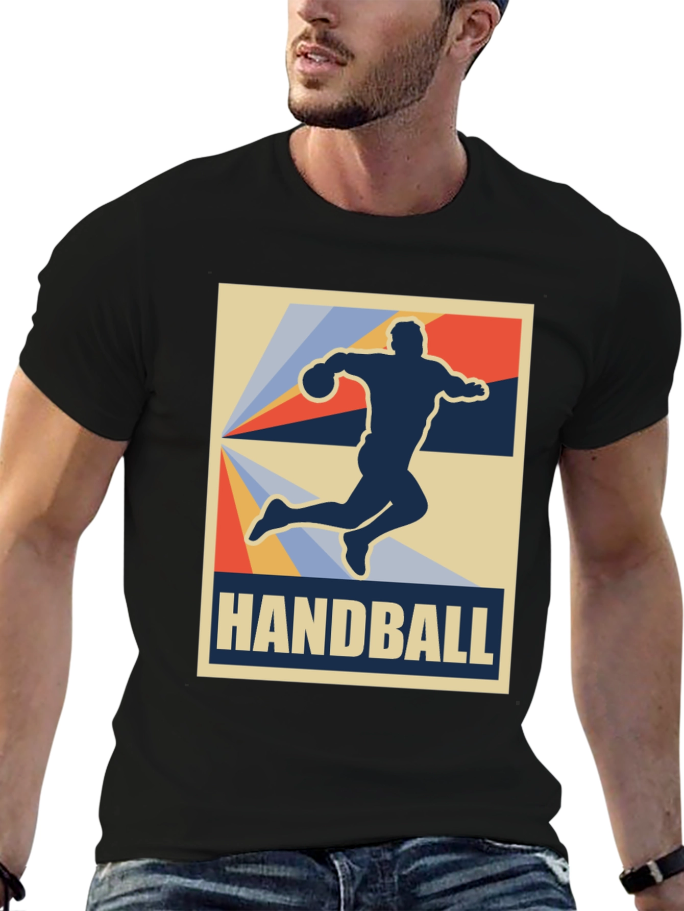 Handball Retro Graphic Tee - Sport Style