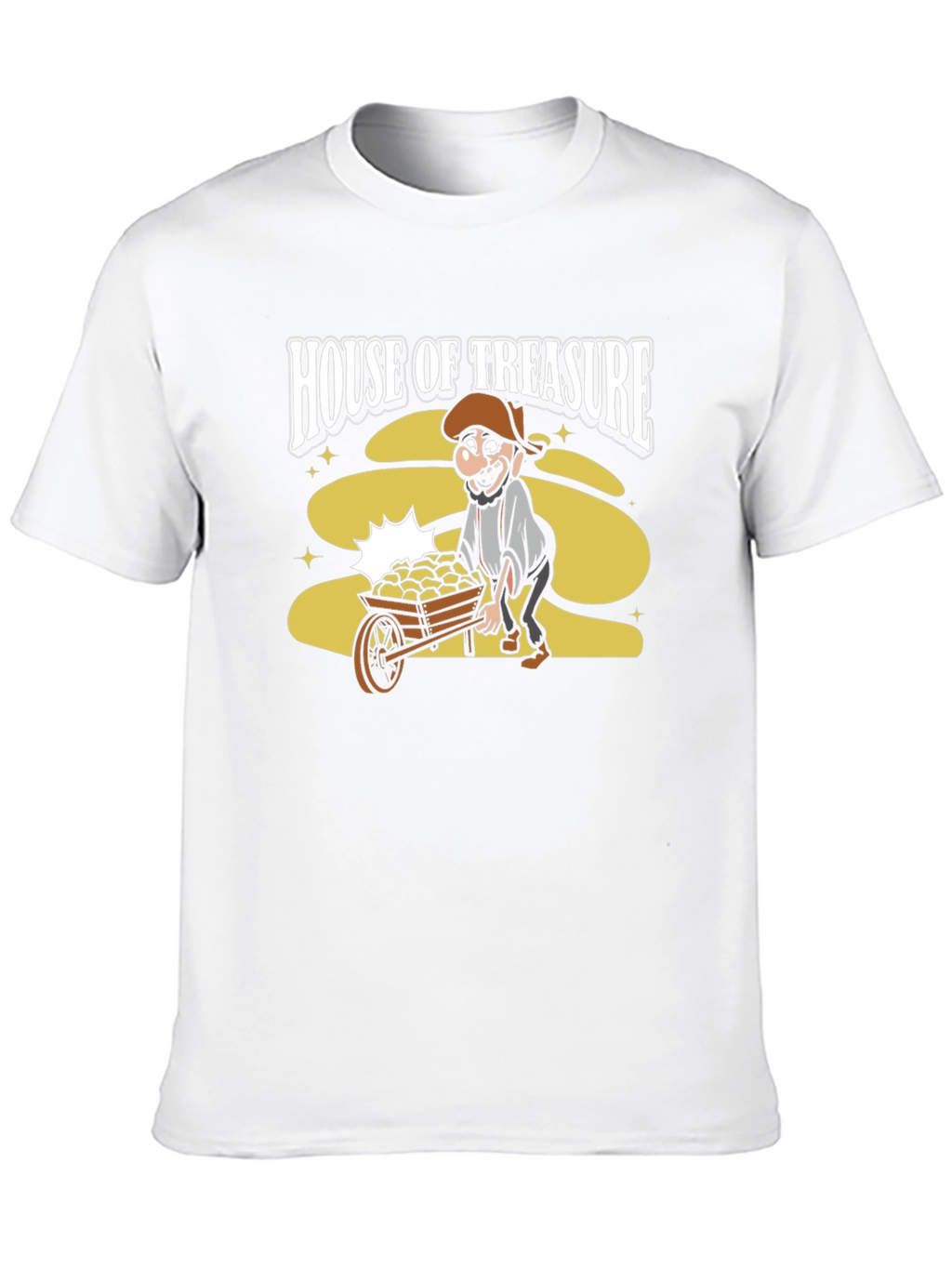 House of Treasure Funny Cartoon Graphic T-Shirt