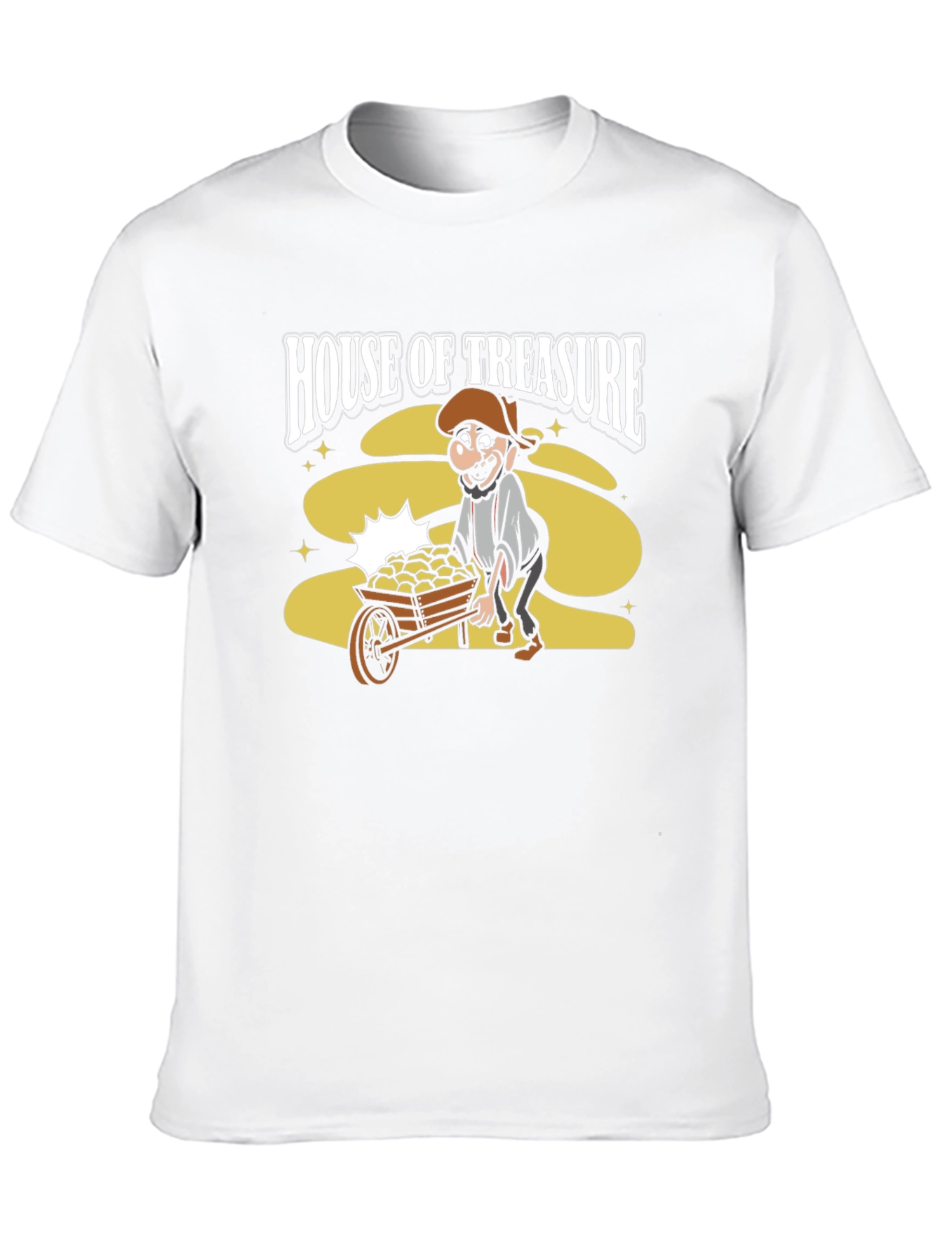 House of Treasure Funny Cartoon Graphic T-Shirt