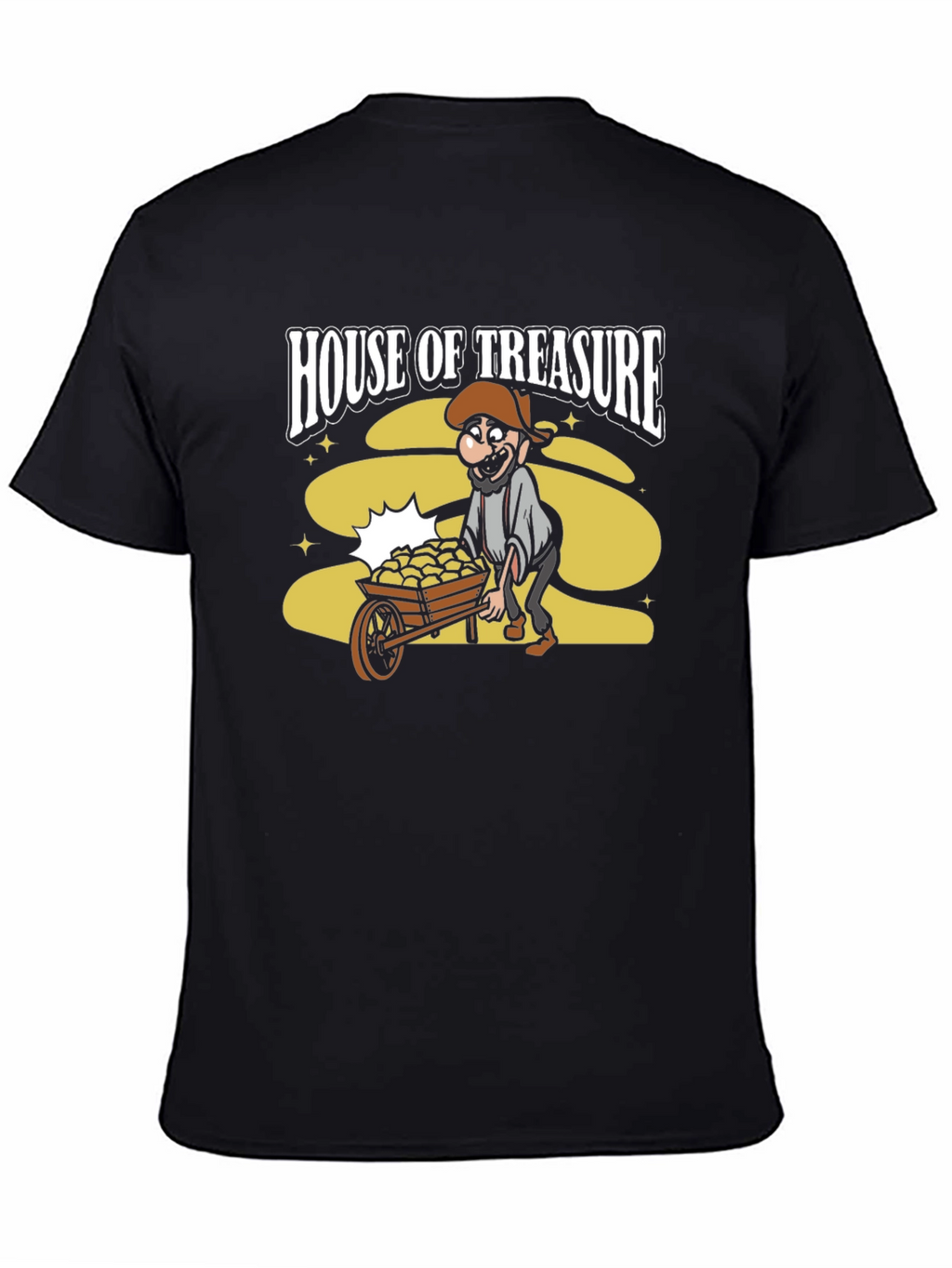 House of Treasure Funny Cartoon Graphic T-Shirt