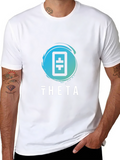 Theta Crypto Black T-Shirt: Modern Graphic Tee