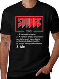Savage Definition T-Shirt - Black Graphic Tee