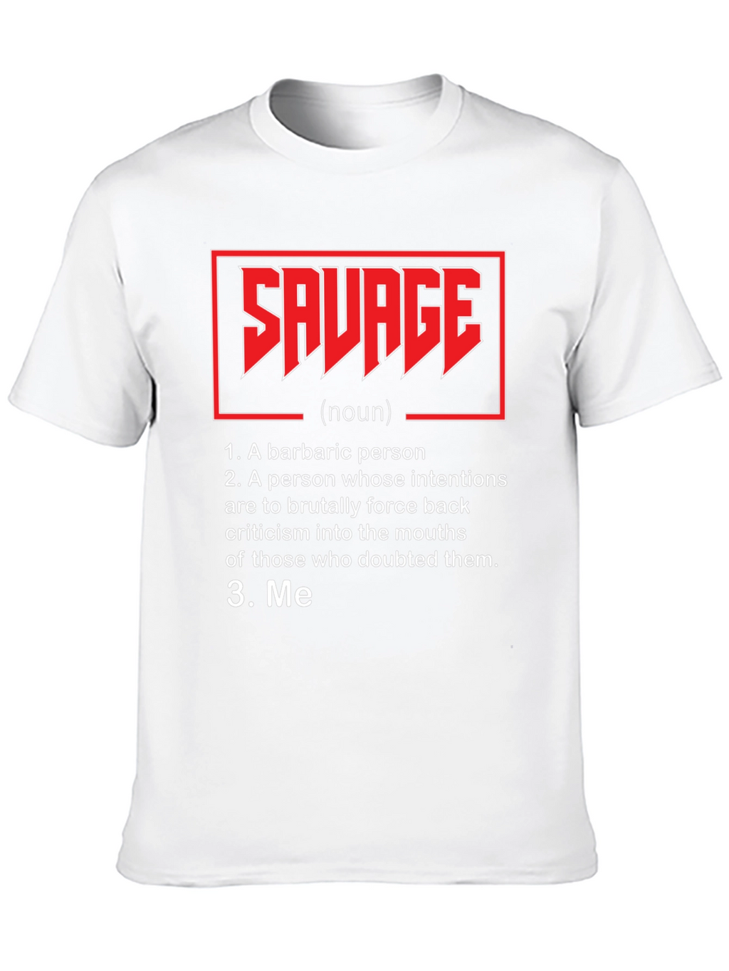Savage Definition T-Shirt - Black Graphic Tee