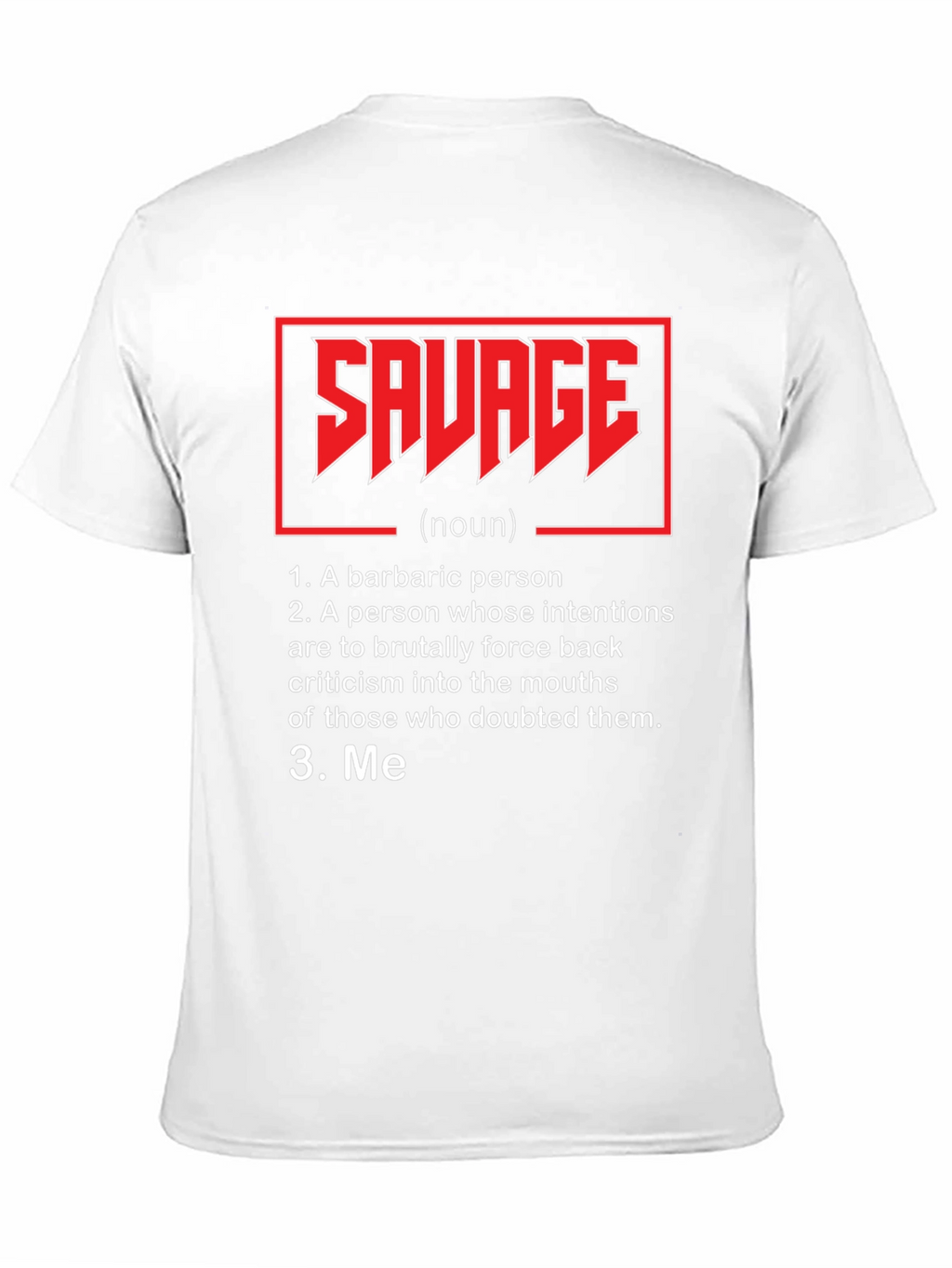 Savage Definition T-Shirt - Black Graphic Tee