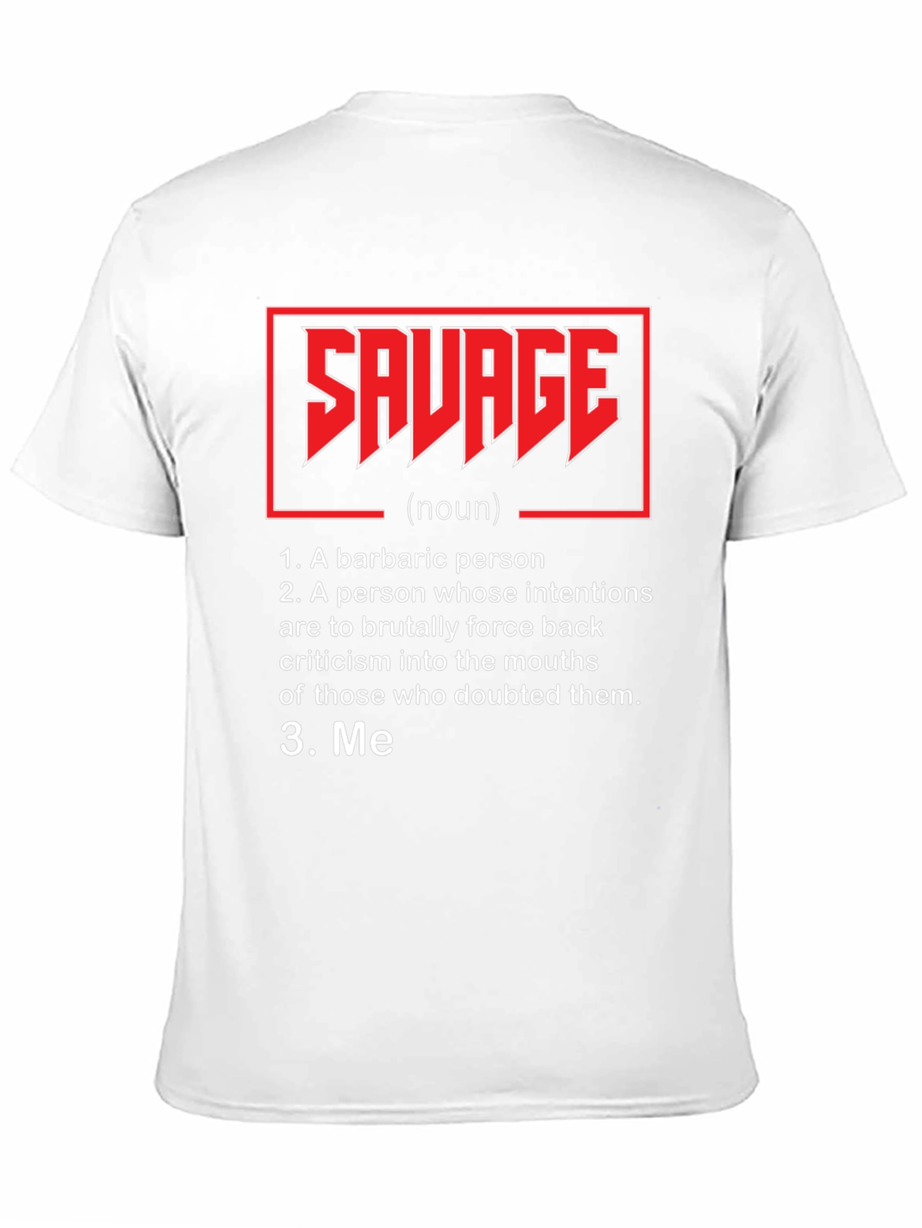 Savage Definition T-Shirt - Black Graphic Tee