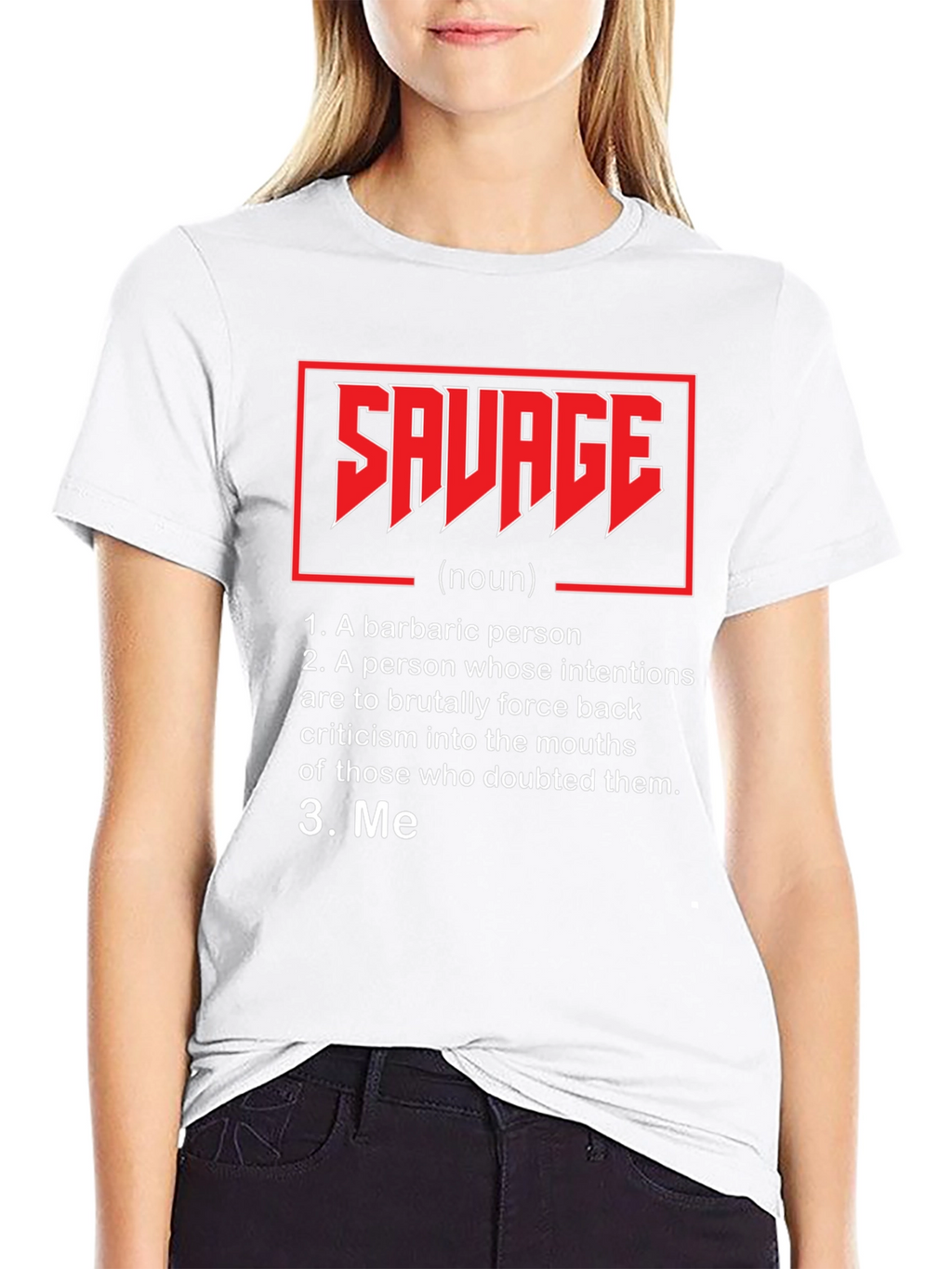 Savage Definition T-Shirt - Black Graphic Tee