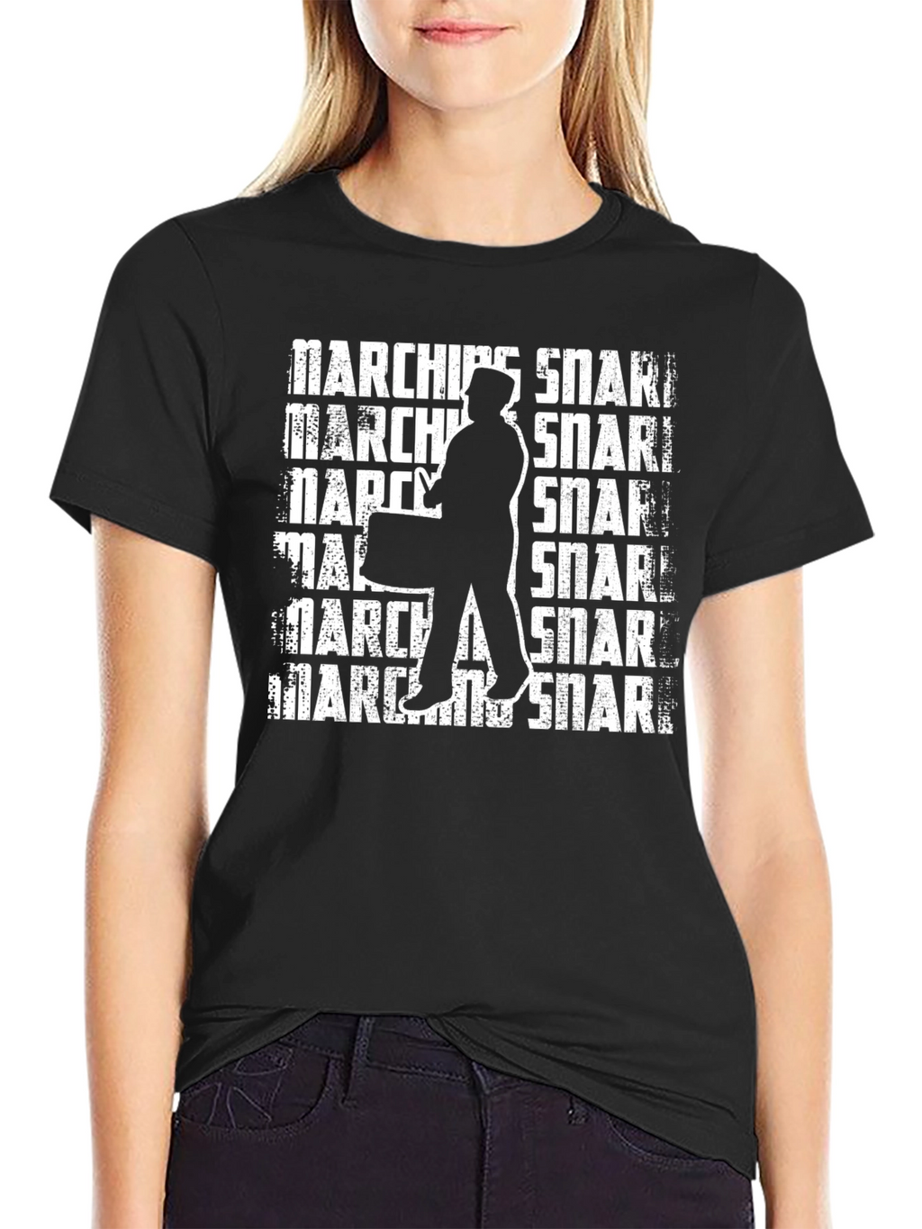 Marching Snare Drummer T-Shirt - Black