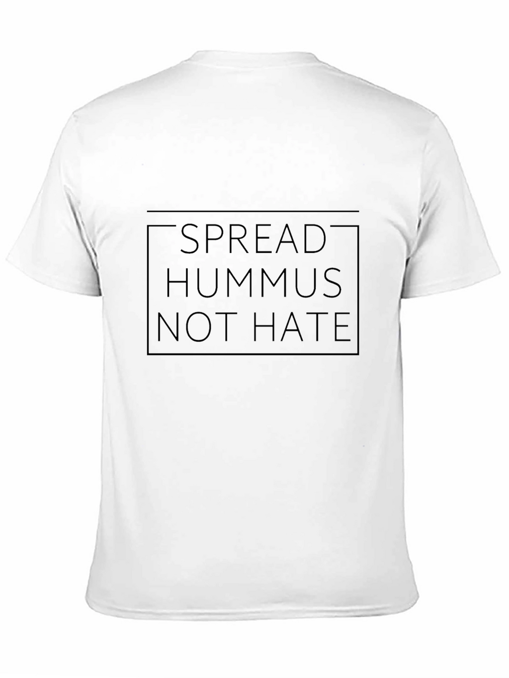 Spread Hummus Not Hate Black T-Shirt