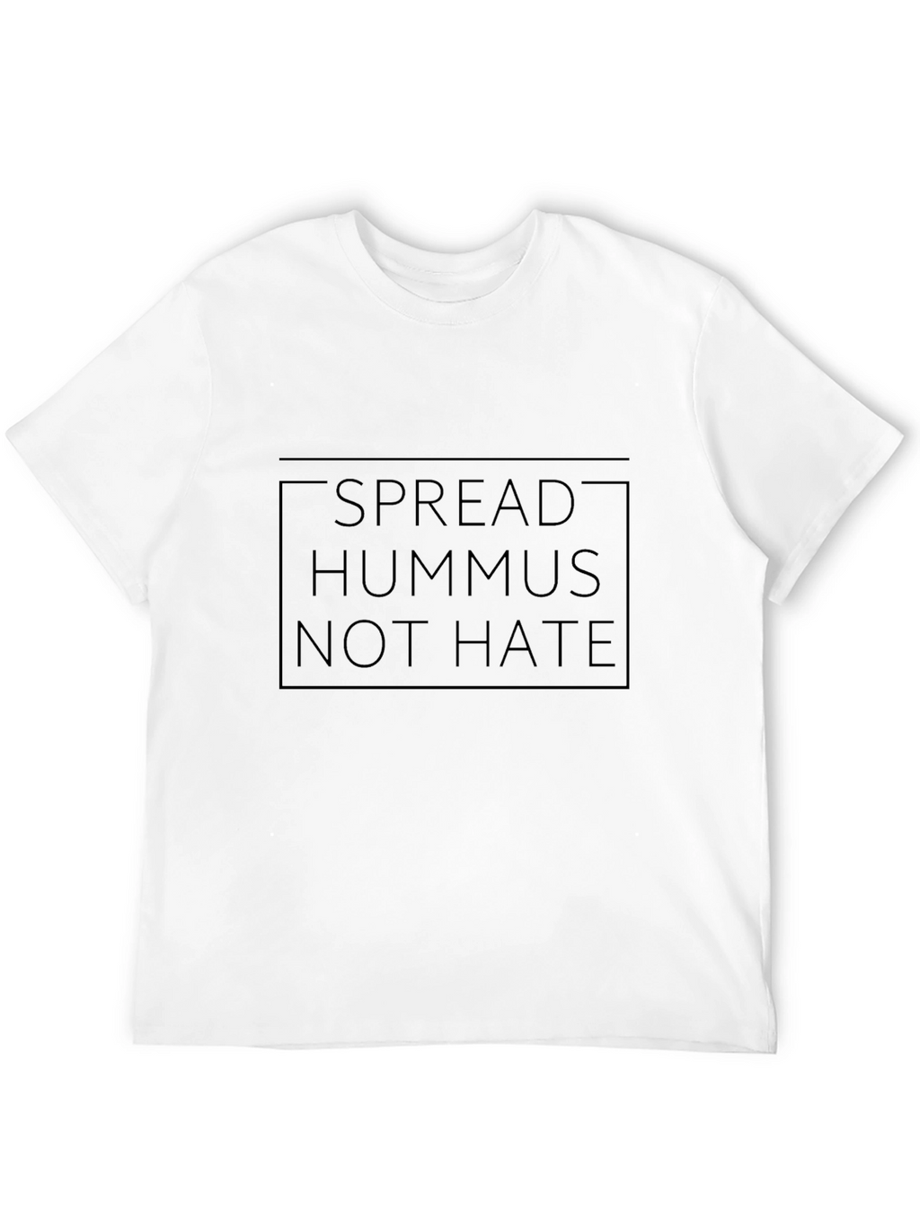Spread Hummus Not Hate Black T-Shirt