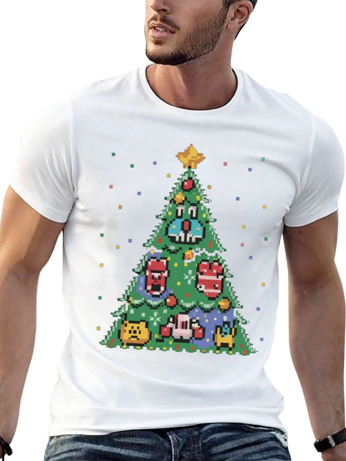 Pixel Christmas Tree T-Shirt