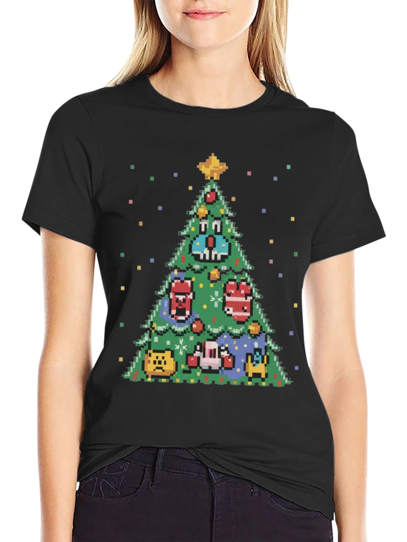 Pixel Christmas Tree T-Shirt