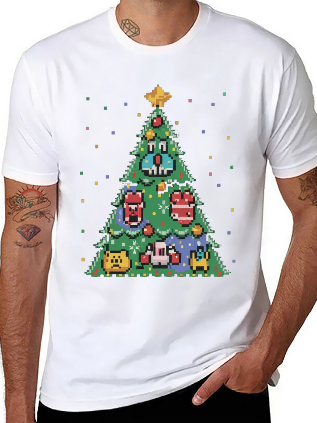 Pixel Christmas Tree T-Shirt