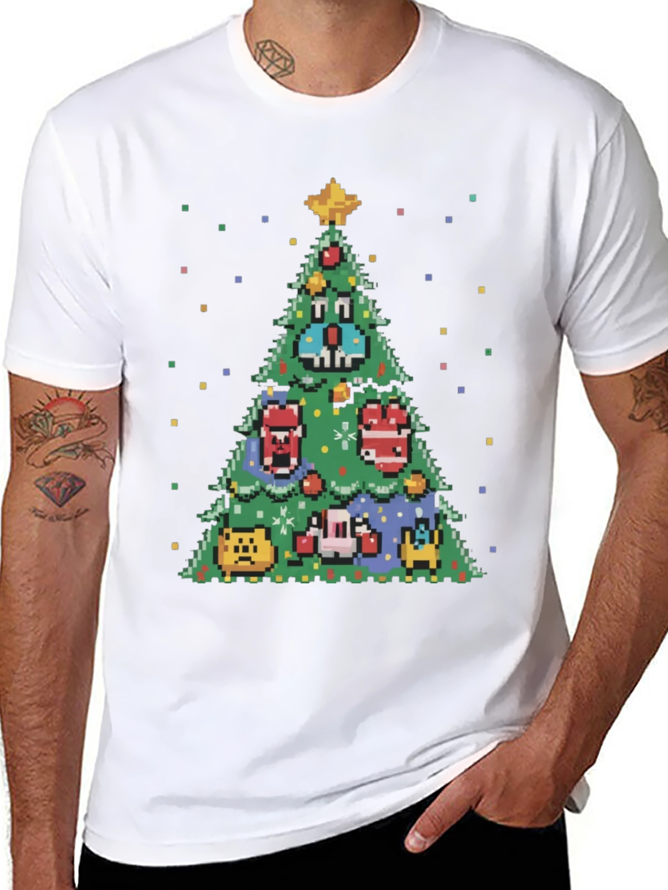 Pixel Christmas Tree T-Shirt