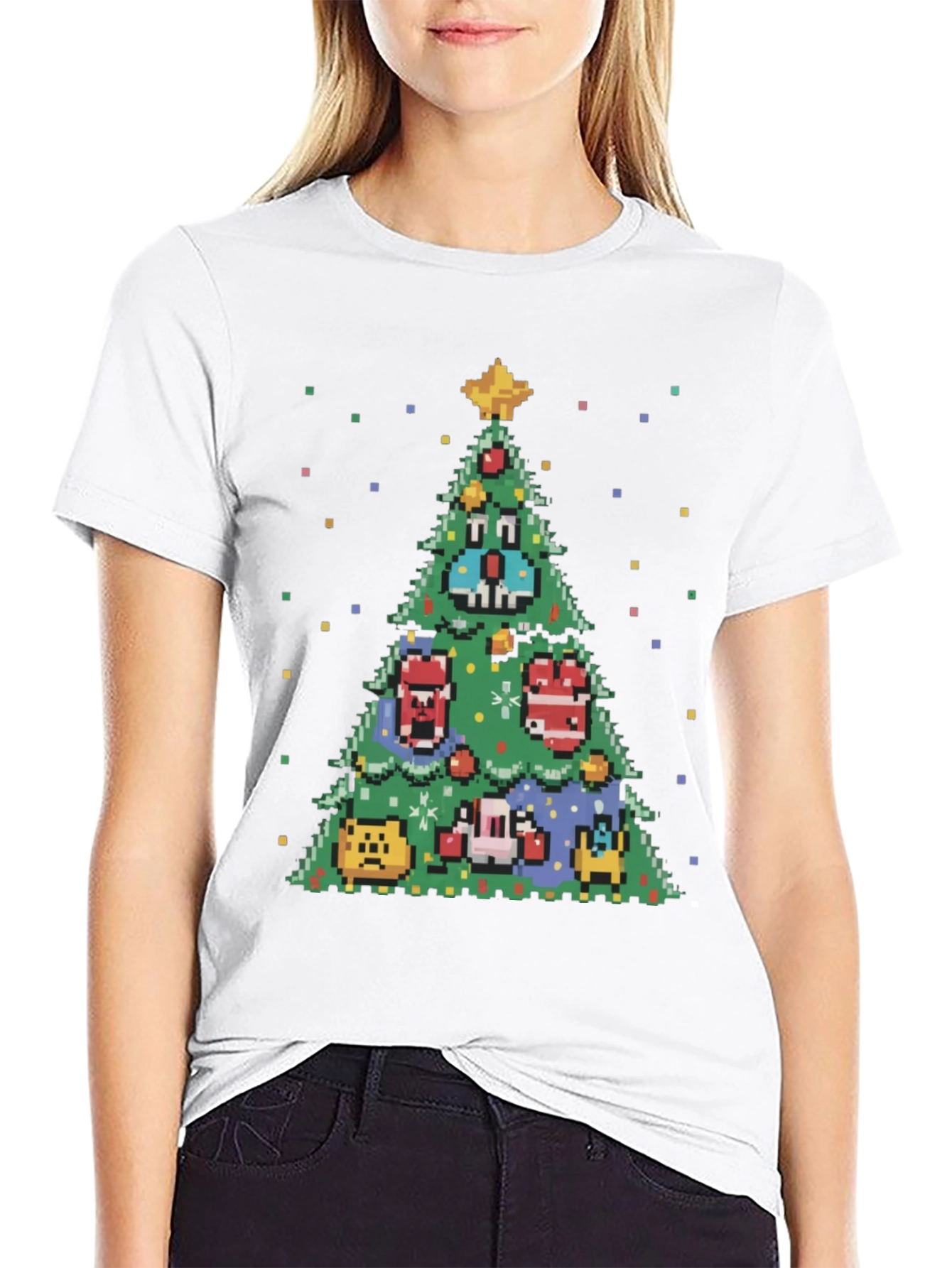 Pixel Christmas Tree T-Shirt