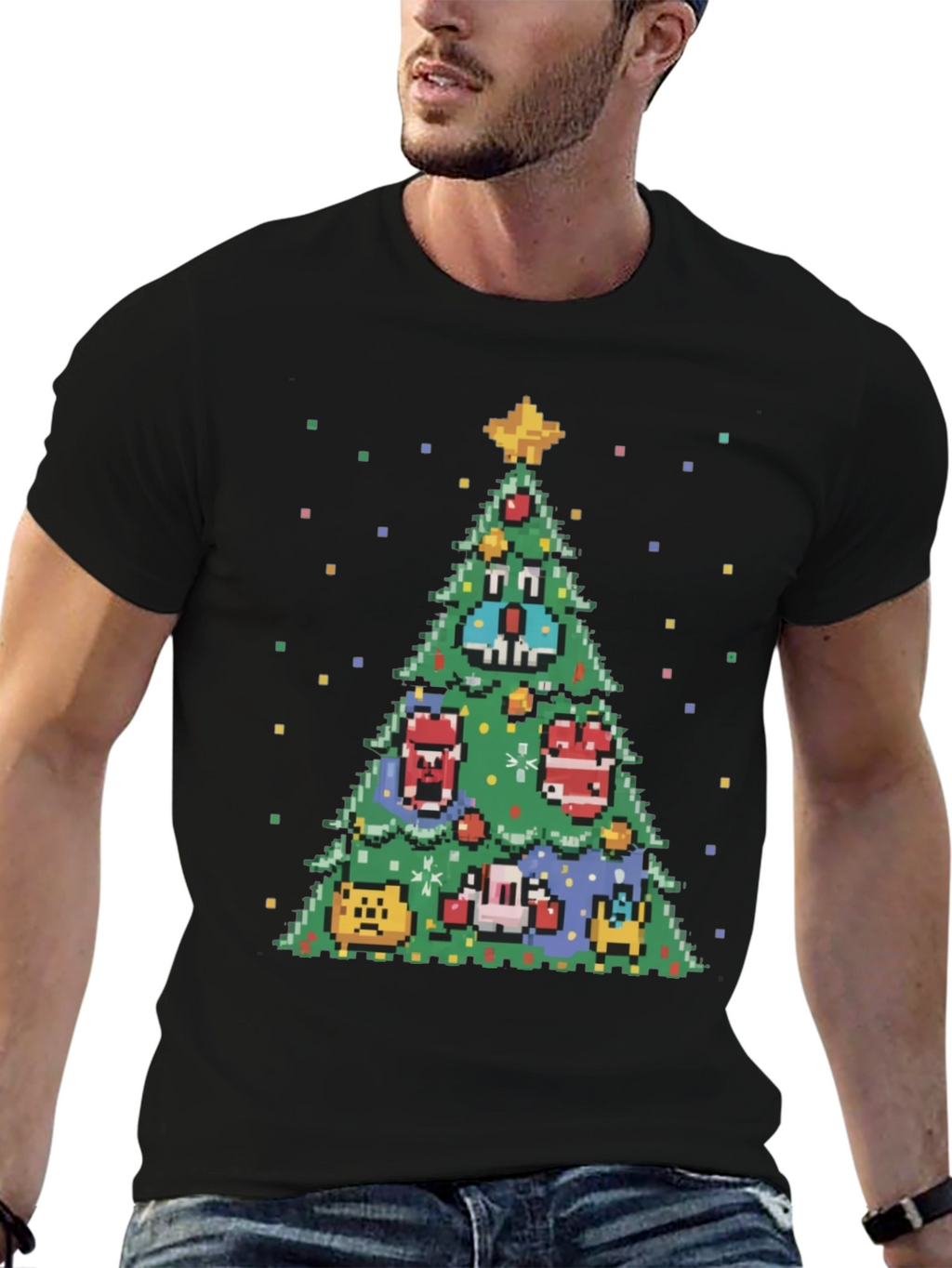 Pixel Christmas Tree T-Shirt