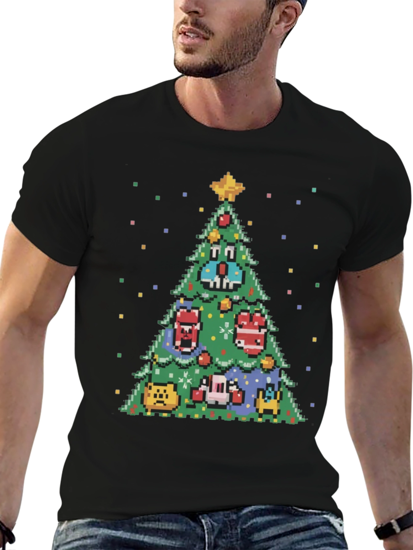 Pixel Christmas Tree T-Shirt