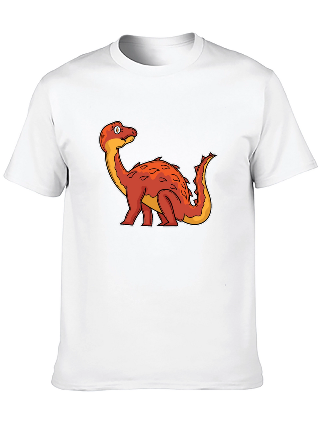 Dino Cartoon Graphic Tee - Black