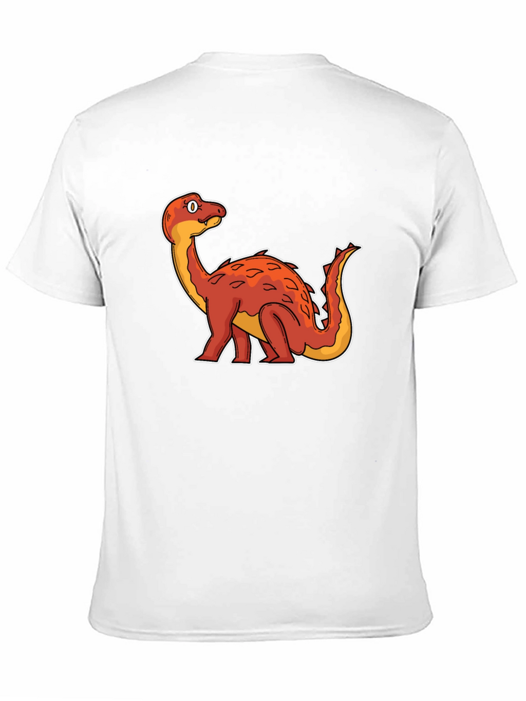 Dino Cartoon Graphic Tee - Black