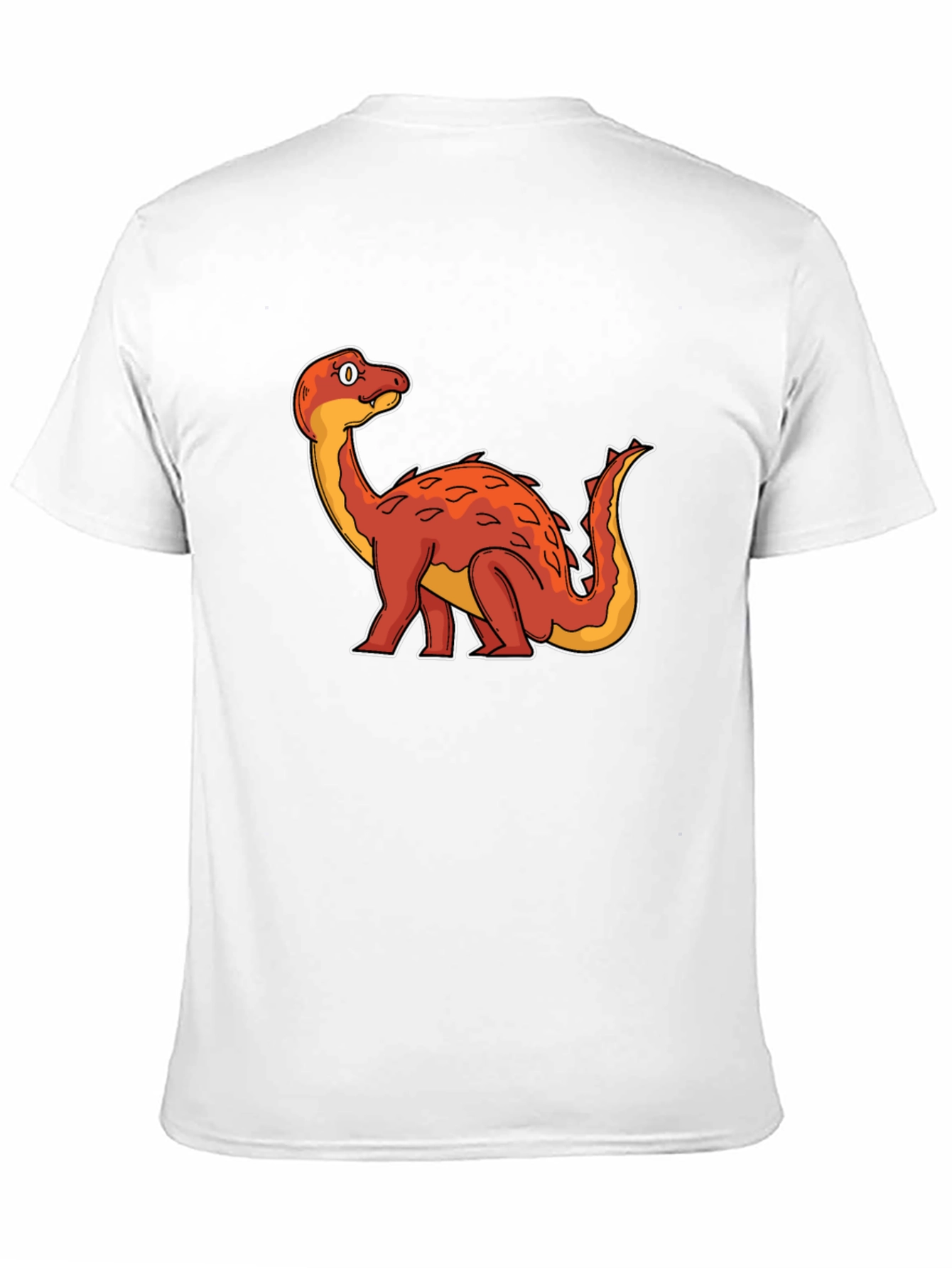 Dino Cartoon Graphic Tee - Black