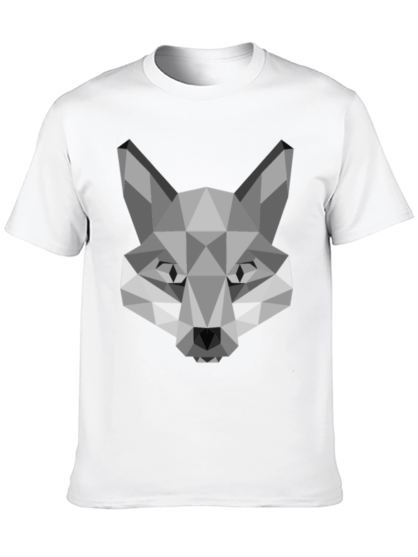 Geometric Fox Graphic Tee - Modern Style