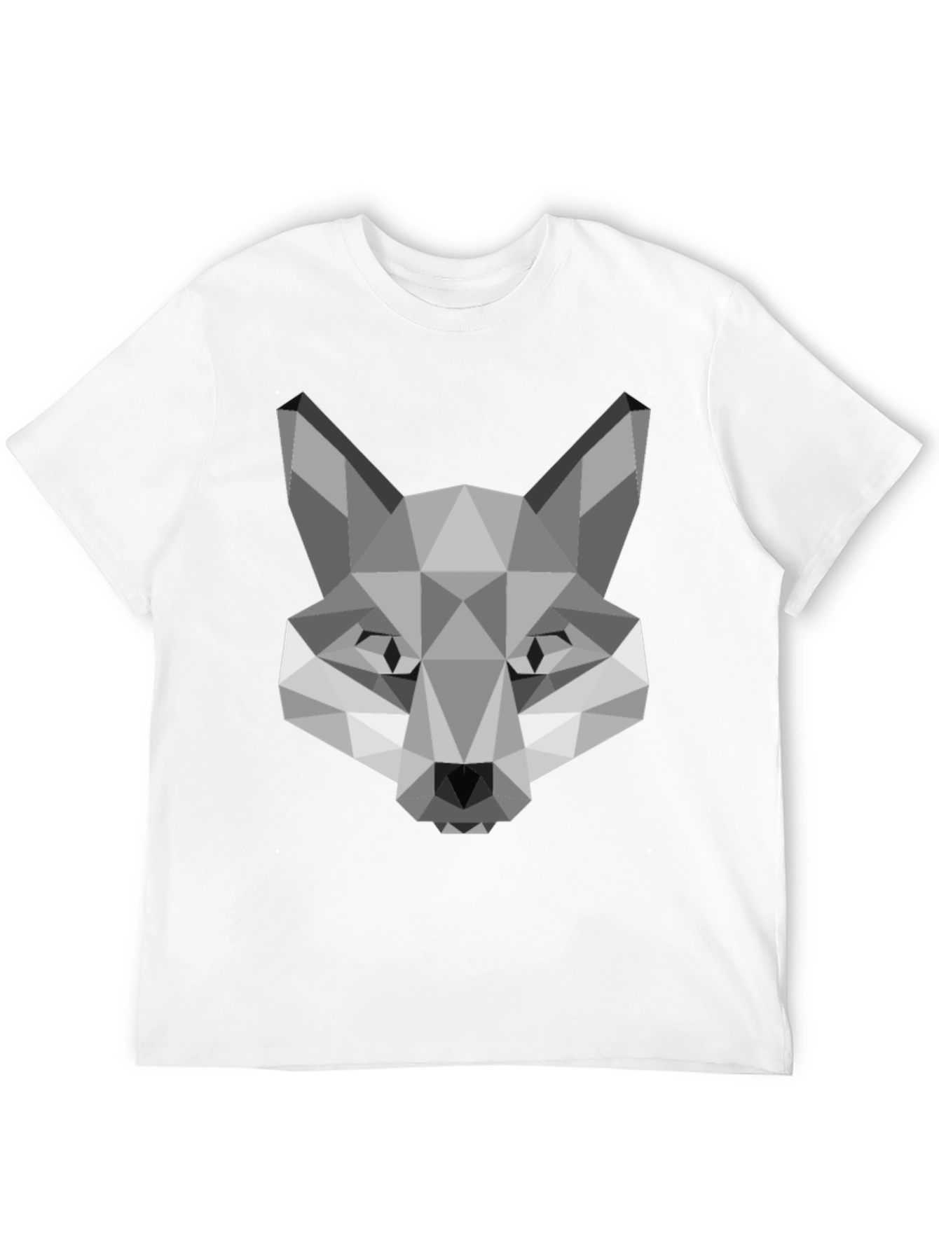 Geometric Fox Graphic Tee - Modern Style