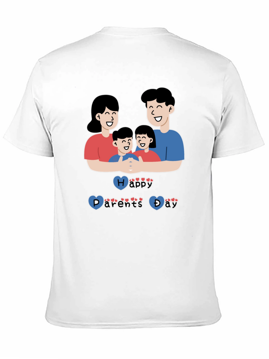 Happy Parents Day Graphic T-Shirt Black