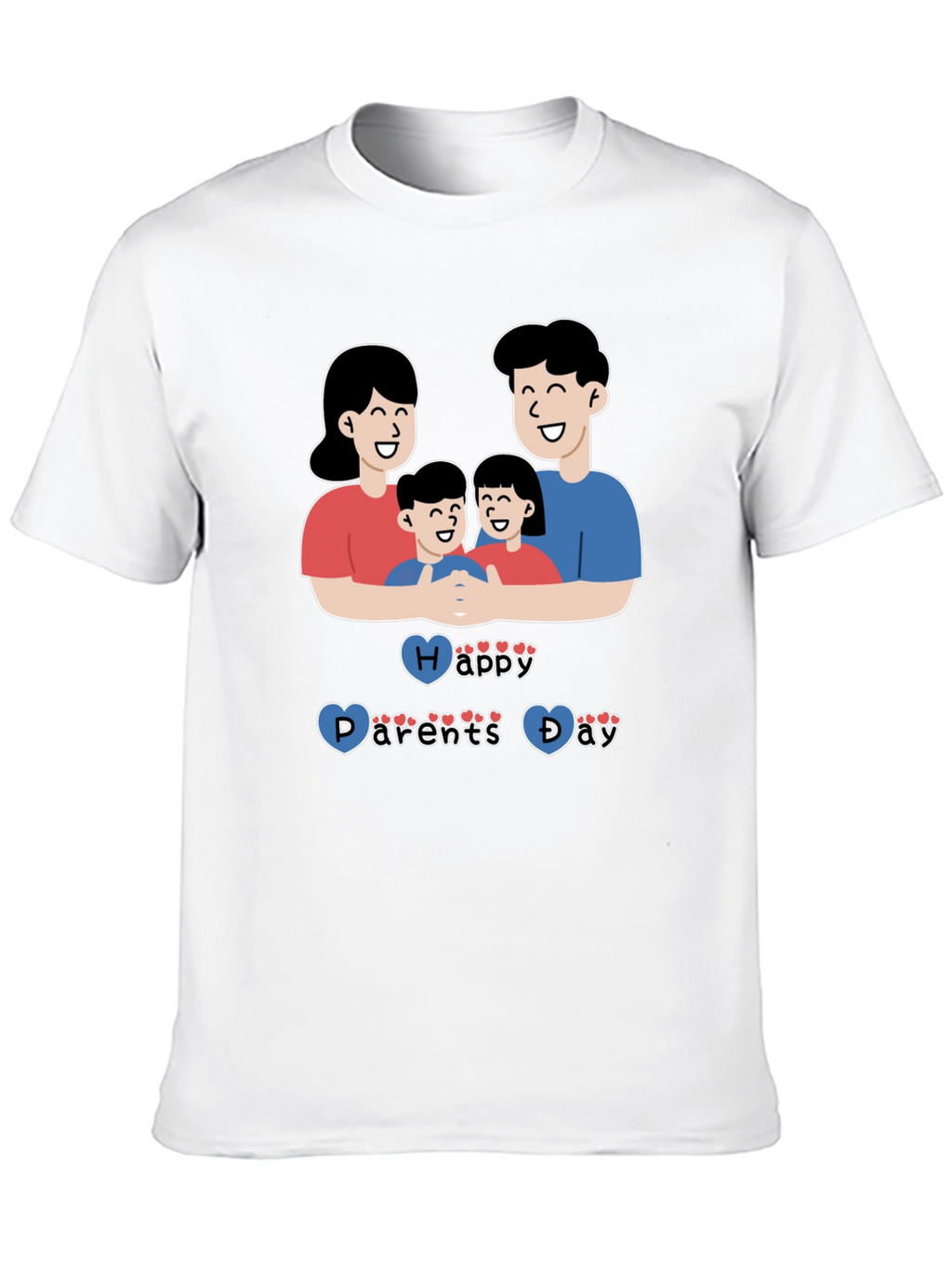 Happy Parents Day Graphic T-Shirt Black