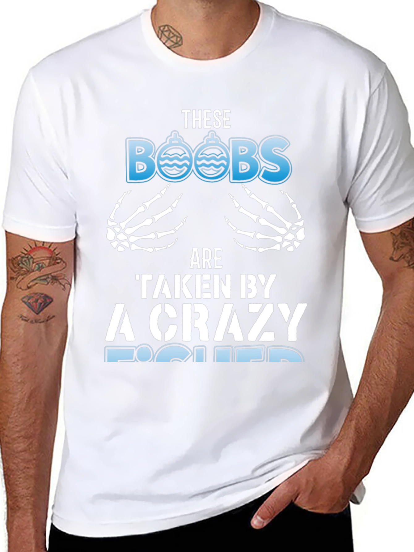 Crazy Fisher T-Shirt: These BOOBS Are Taken