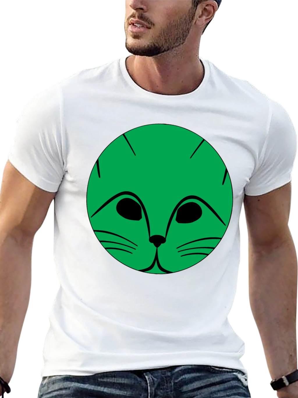 Cool Cat Graphic Black T-Shirt