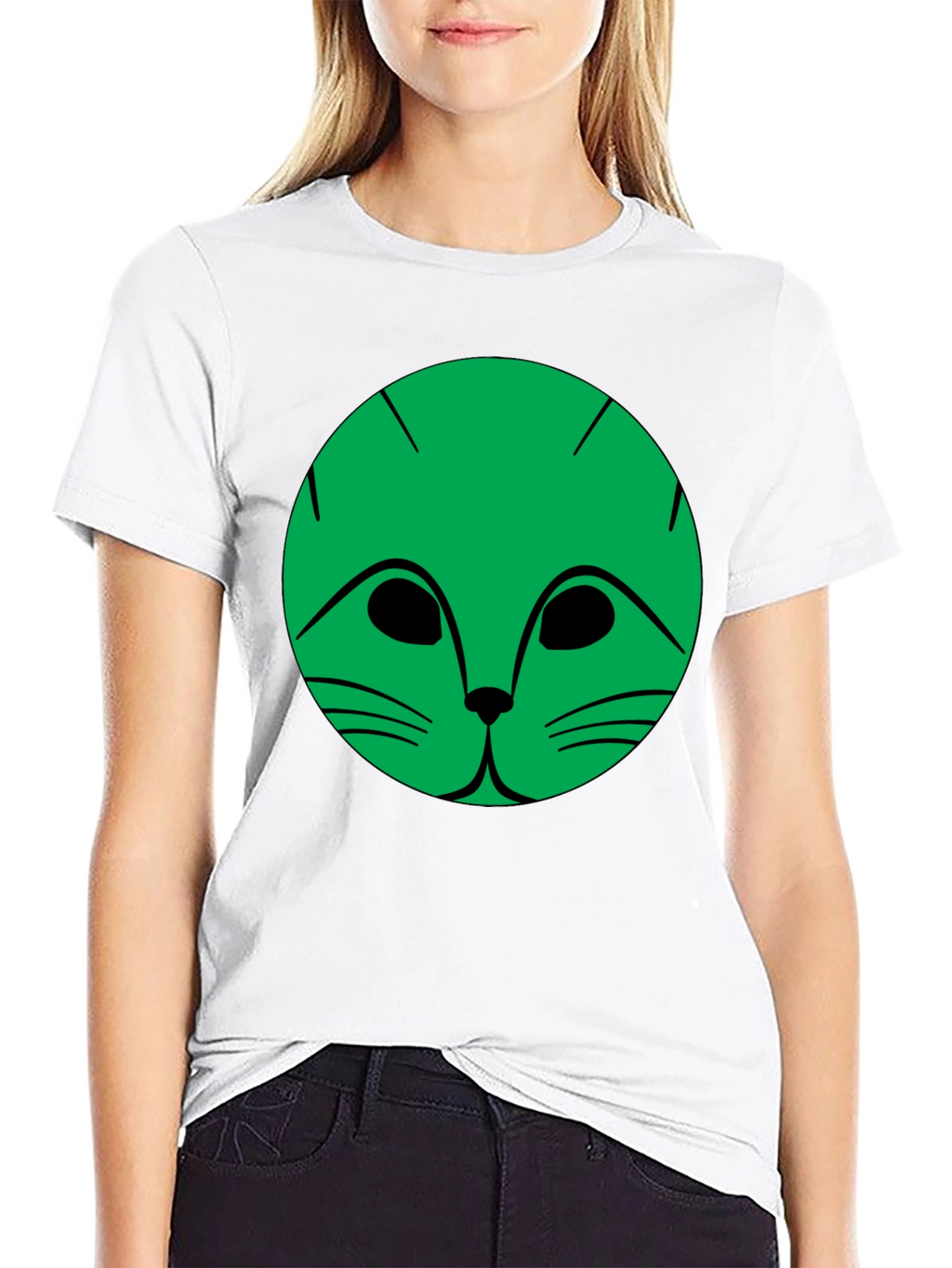 Cool Cat Graphic Black T-Shirt