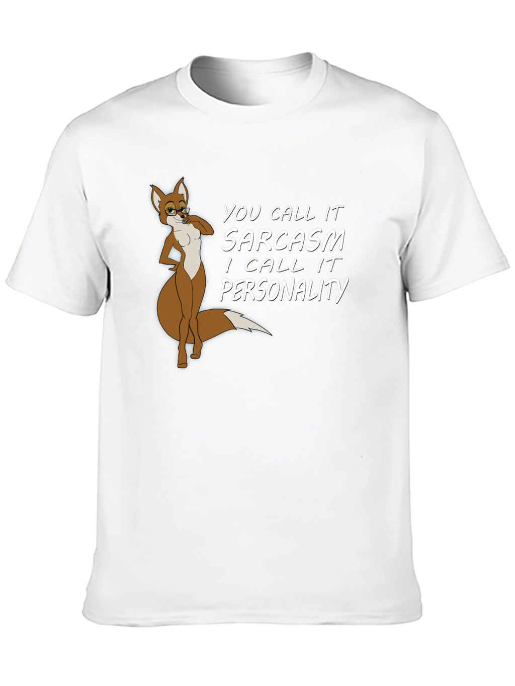 Sarcastic Fox Graphic Tee - Unisex Black T-Shirt