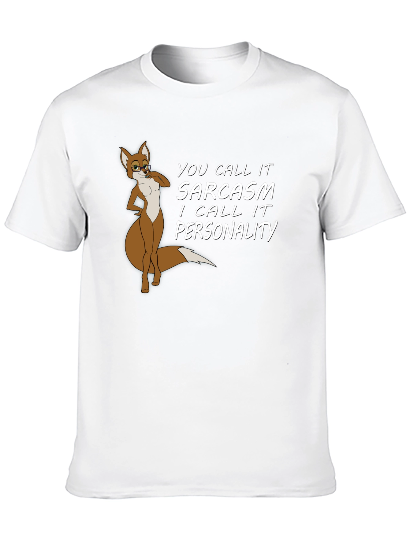 Sarcastic Fox Graphic Tee - Unisex Black T-Shirt