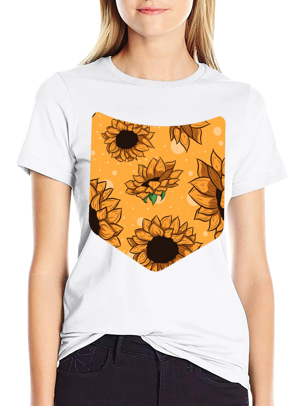 Sunflower Pocket Graphic Tee - Black