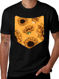 Sunflower Pocket Graphic Tee - Black