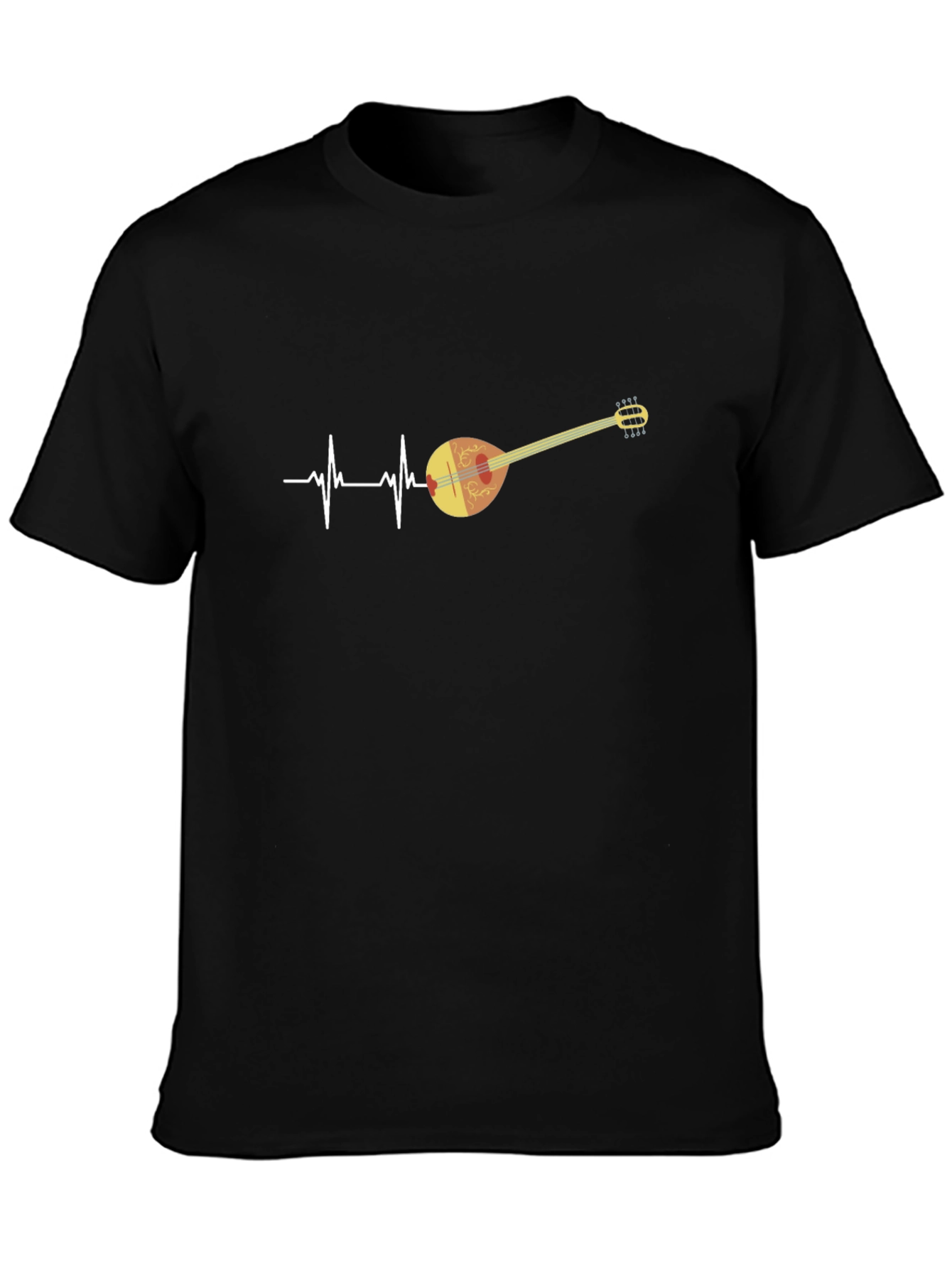 Bouzouki Heartbeat T-Shirt - Music Lover Tee