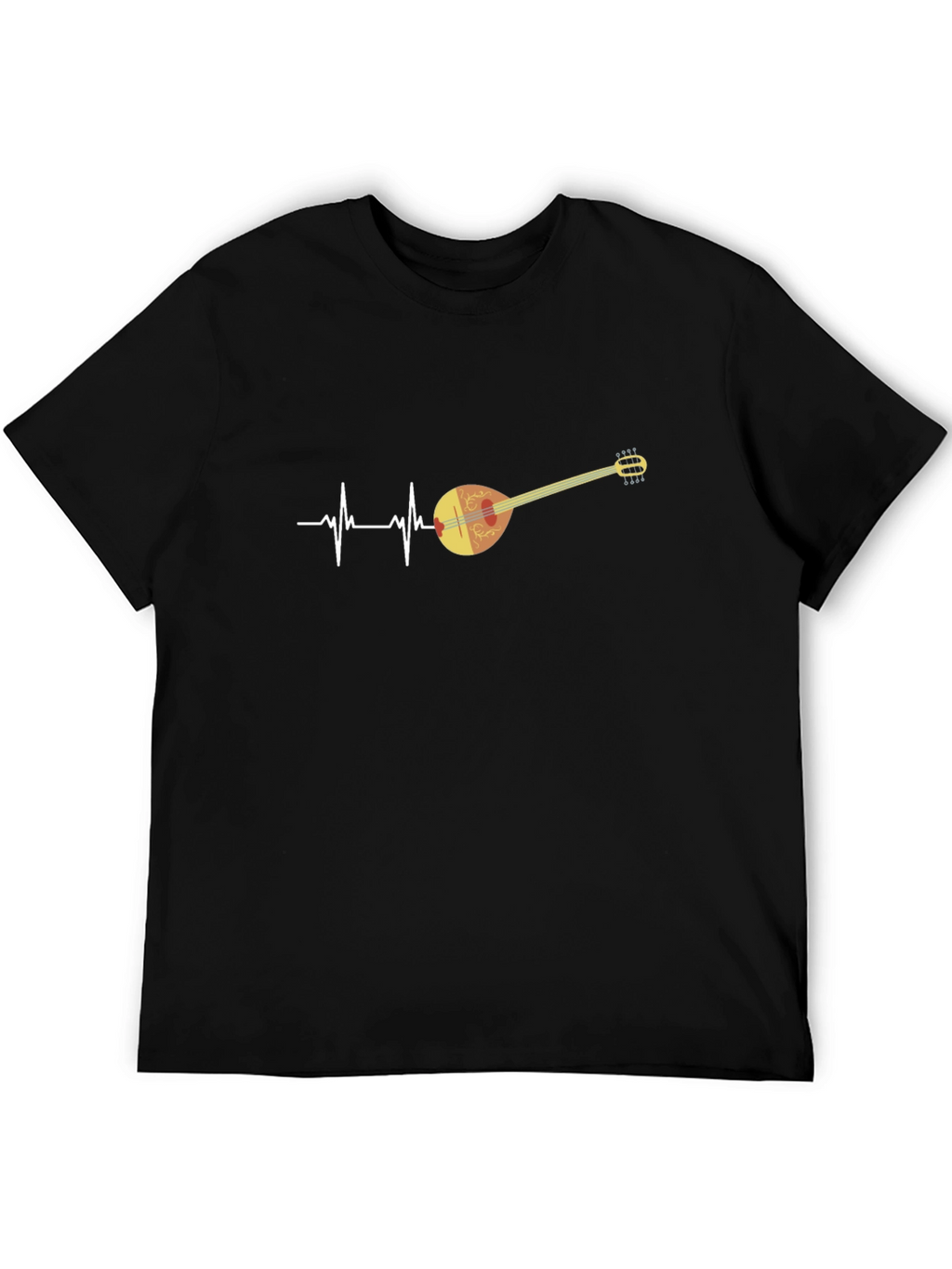 Bouzouki Heartbeat T-Shirt - Music Lover Tee