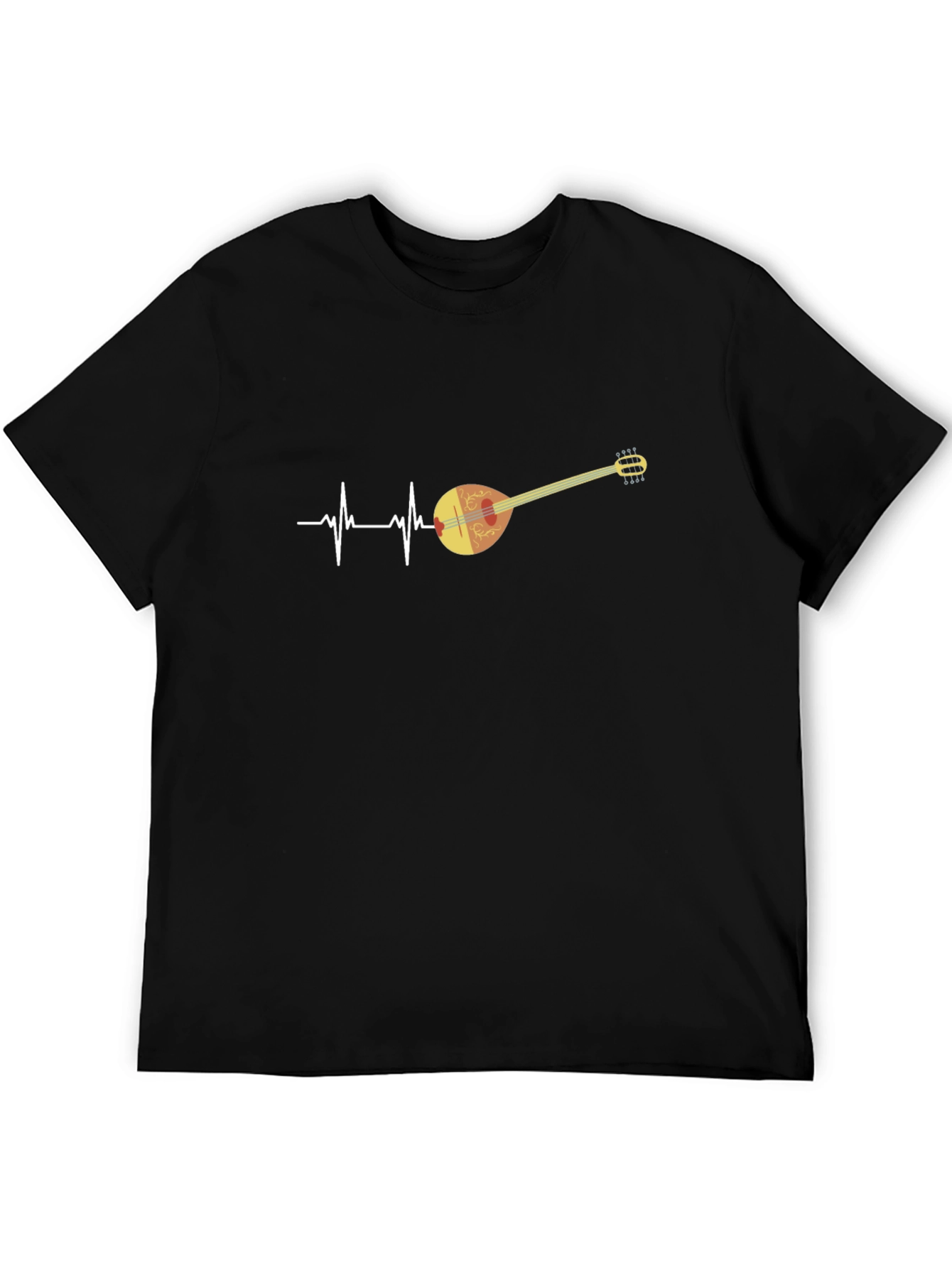 Bouzouki Heartbeat T-Shirt - Music Lover Tee