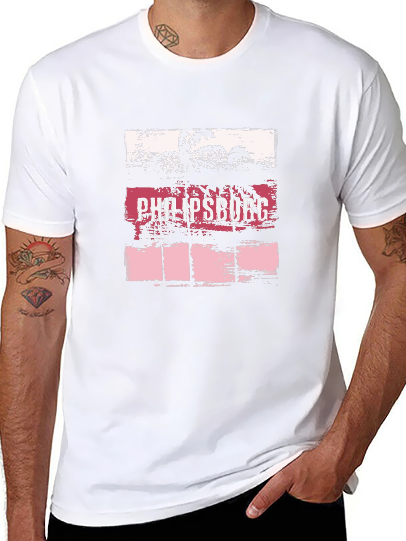 Philipsburg Palm Tee - Island Style T-Shirt