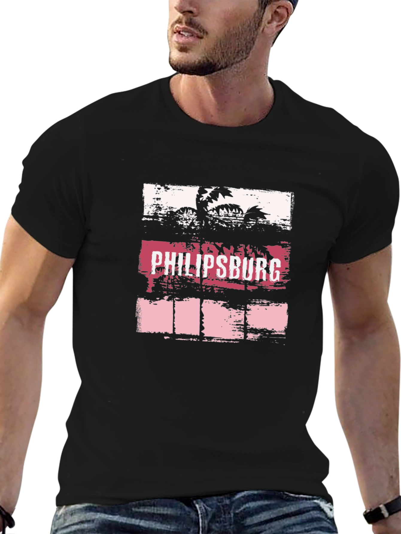 Philipsburg Palm Tee - Island Style T-Shirt